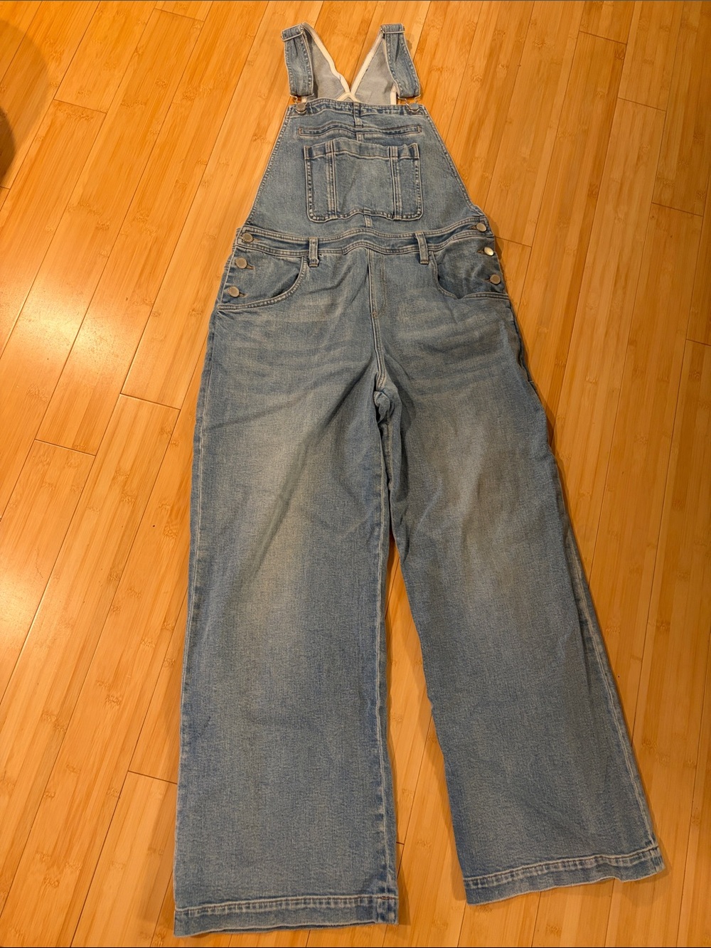 Alice + Olivia Light Blue Denim Overalls